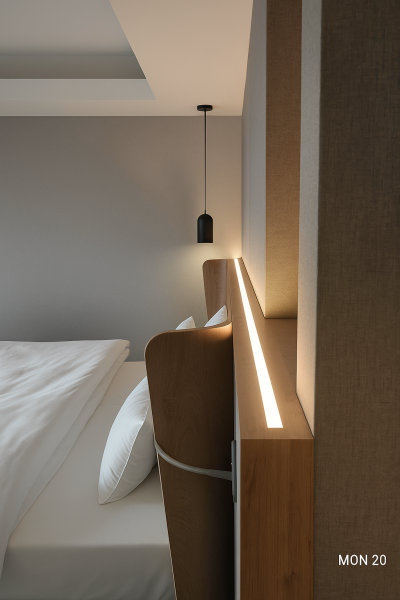 LED-Aluprofil für Kleiderschränke, Garderoben und Regale